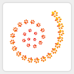 Paw Prints Sticker